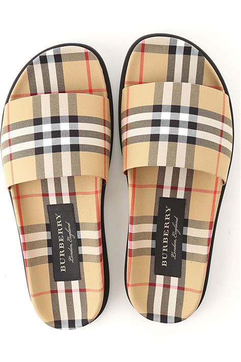 burberry men slides|burberry check slides for men.